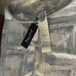 Joseph Ribkoff Metallic Silver Dress